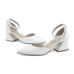Zapato JS elegance - Piel napa blanco