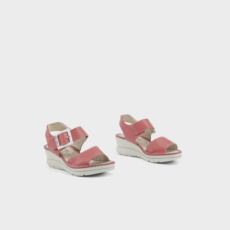 Sandalia Veronica en piel salmón 4