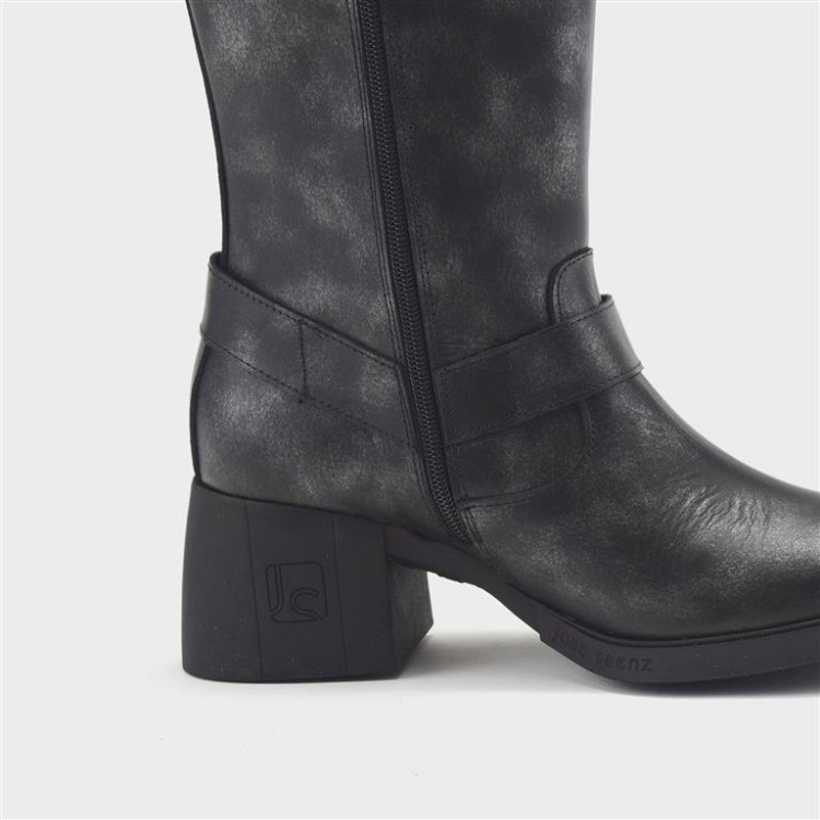 Bota Candela - Piel nácar negro 3