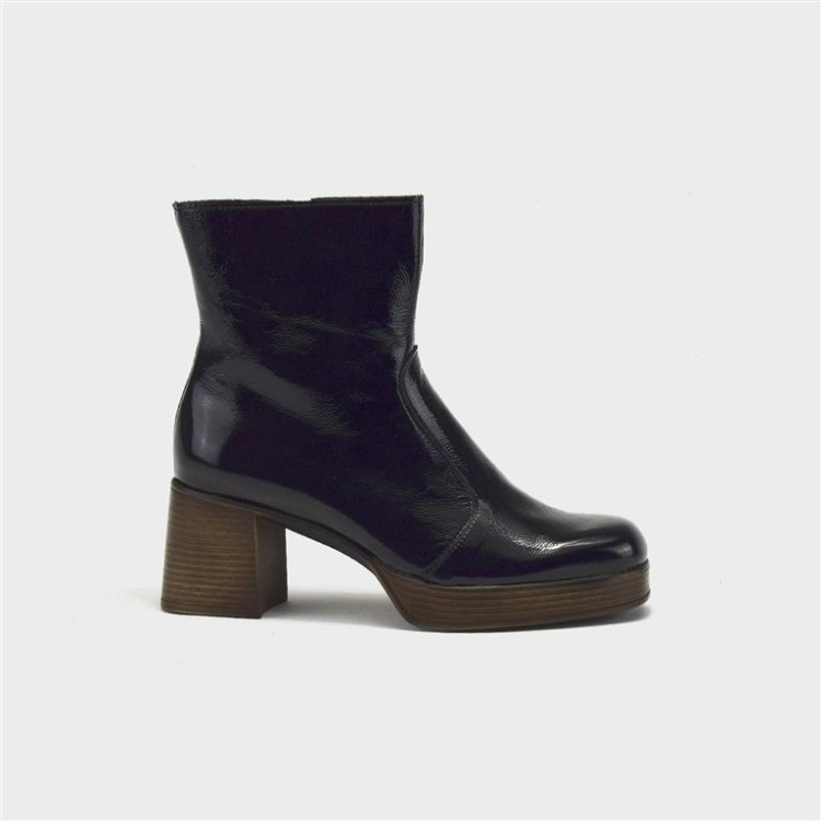 Botín Dorys - Piel charol negro 1