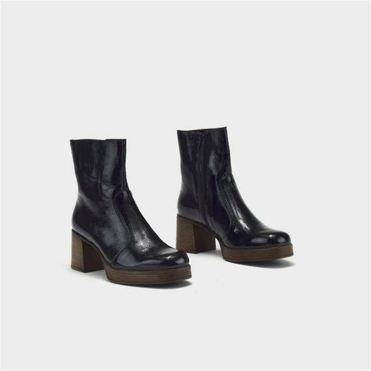 Botín Dorys - Piel charol negro 2