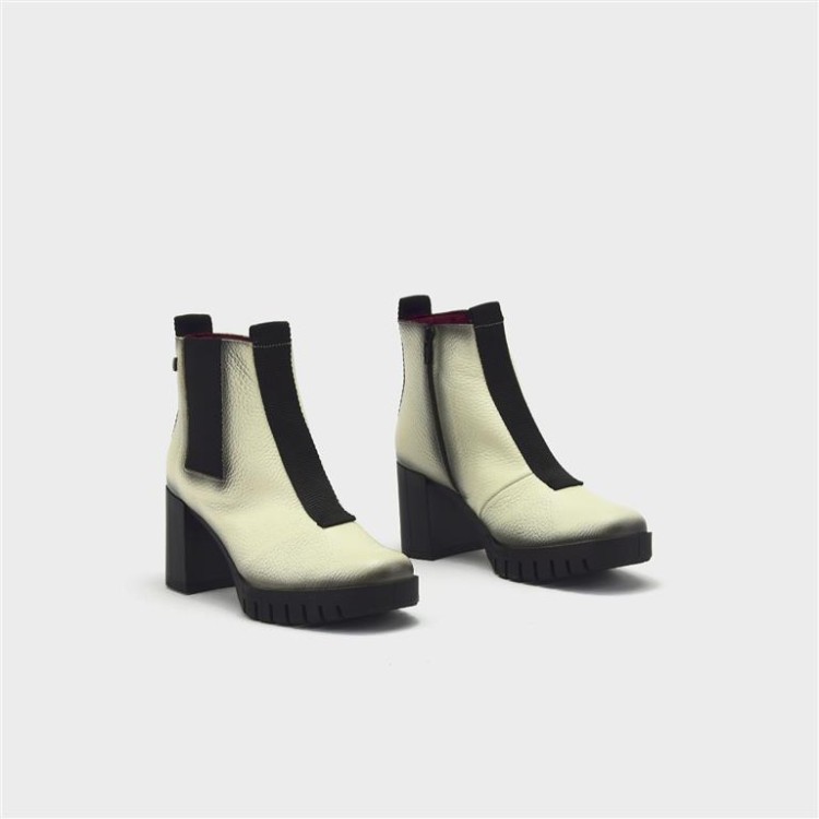 Botín Luz - Piel hielo-negro 2