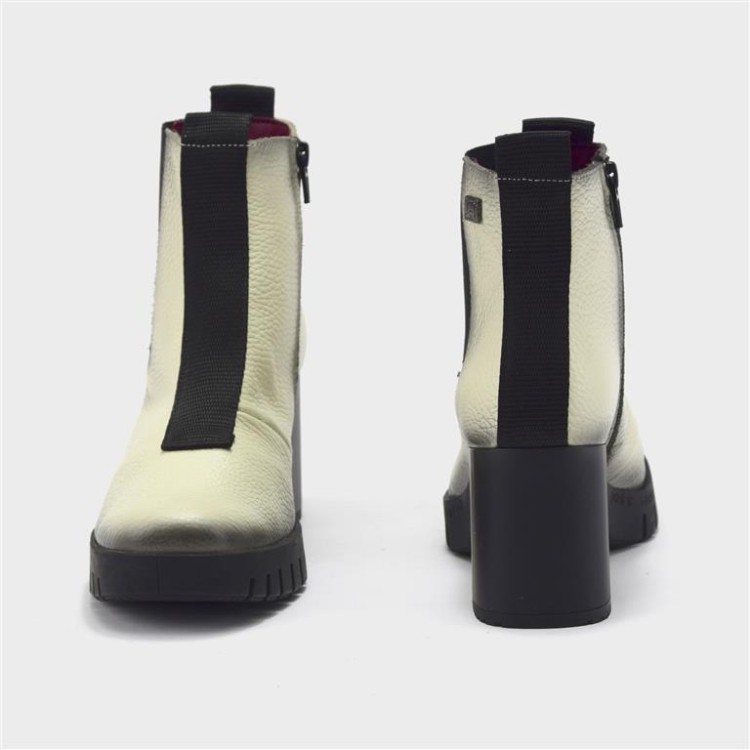 Botín Luz - Piel hielo-negro 4