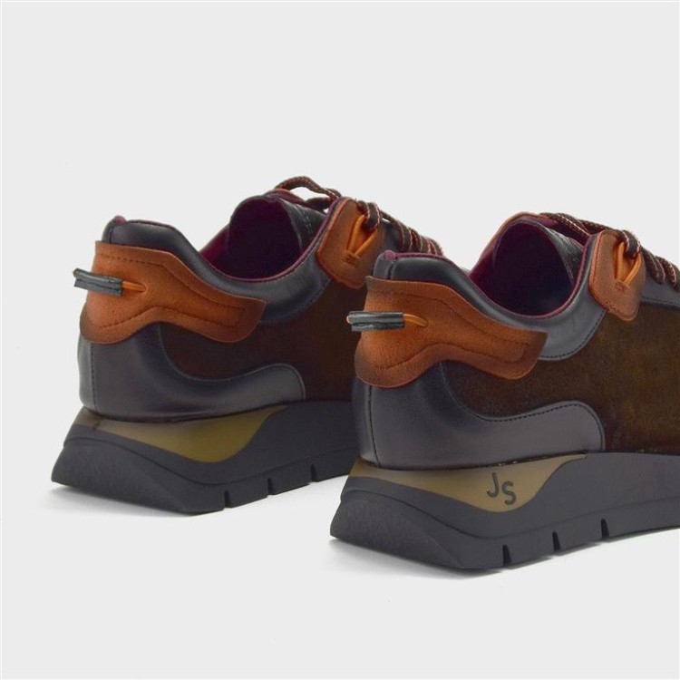 Deportivo Belén - Piel negro y velur animal print 3