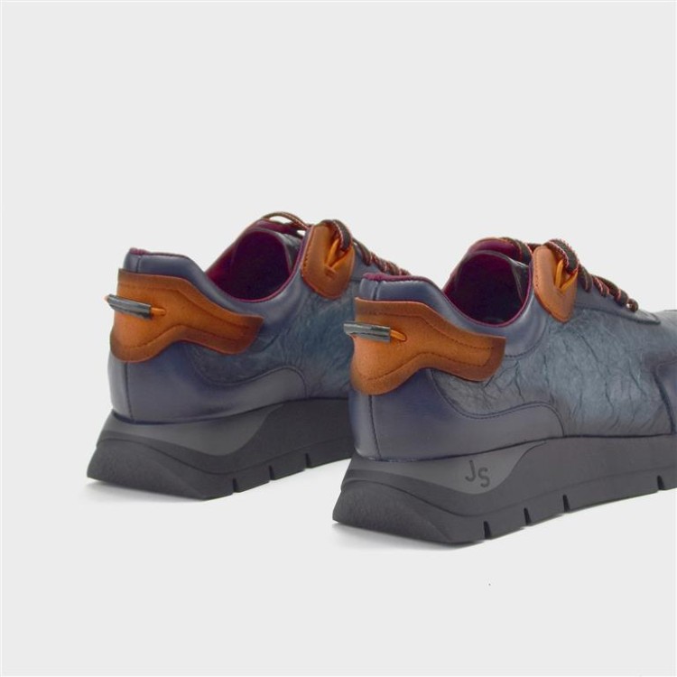 Deportivo Belén - Piel y tejido efecto papel navy 3