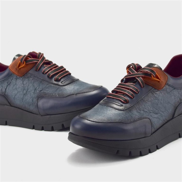 Deportivo Belén - Piel y tejido efecto papel navy 4