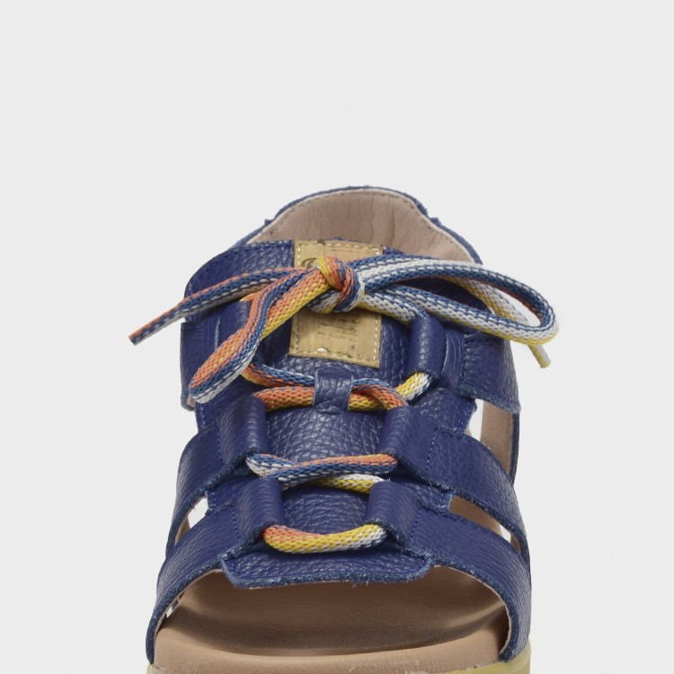 Sandalia Villar - Piel bogota navy 4