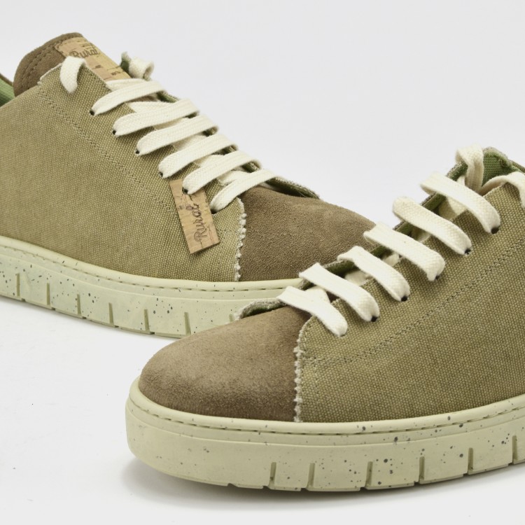 Deportivo Natural - Afelpado y lona lavada taupe 3