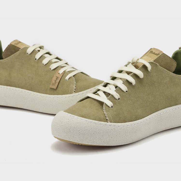 Zapato Marco - Lona lavada y afelpado taupe 2