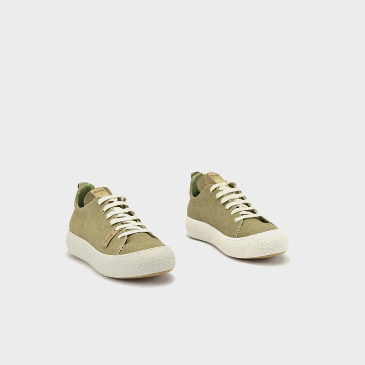 Zapato Marco - Lona lavada y afelpado taupe 3