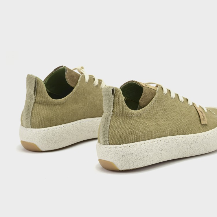 Zapato Marco - Lona lavada y afelpado taupe 4