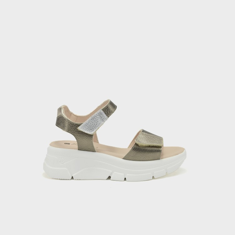 Sandalia Celia - Piel metalizada multicolor 1