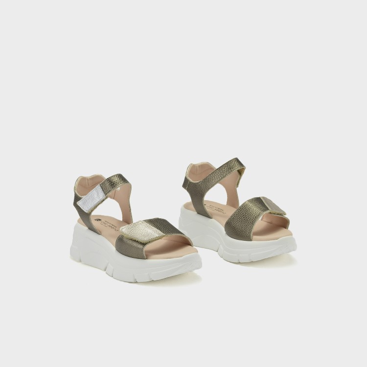 Sandalia Celia - Piel metalizada multicolor 2