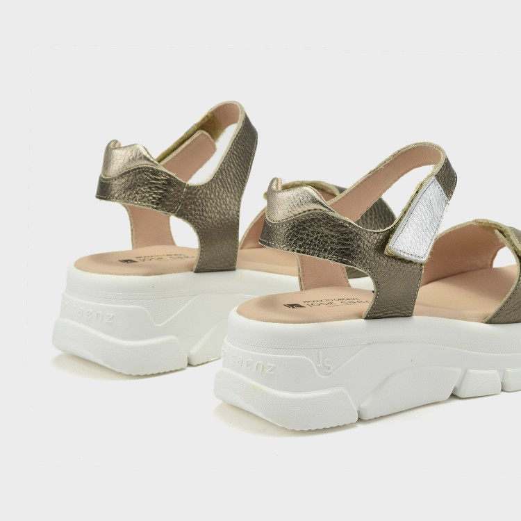 Sandalia Celia - Piel metalizada multicolor 4