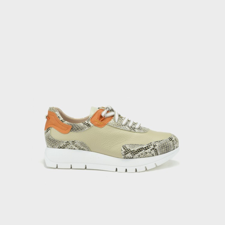 Deportivo Belén - Piel animal print y detalles en naranja 1