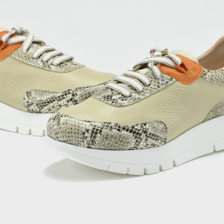Deportivo Belén - Piel animal print y detalles en naranja 3