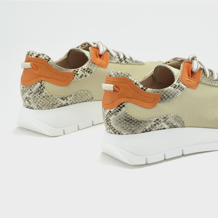Deportivo Belén - Piel animal print y detalles en naranja 4