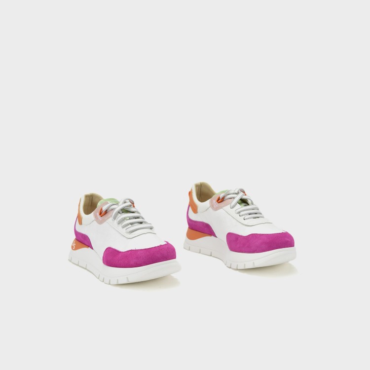 Deportivo JS Belén - Velur fucsia y tejido efecto papel 2