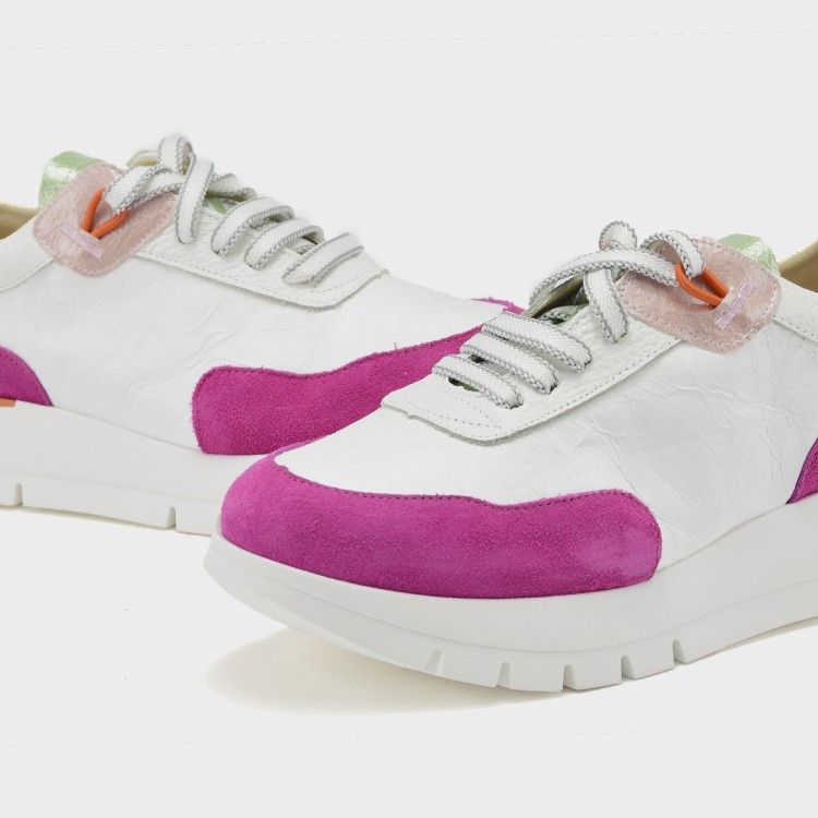 Deportivo JS Belén - Velur fucsia y tejido efecto papel 3
