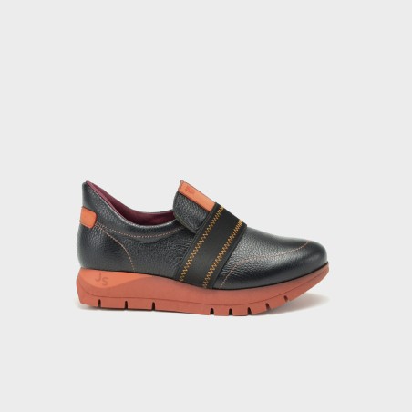 Mocasín FITandGO Belén - Piel negro 1