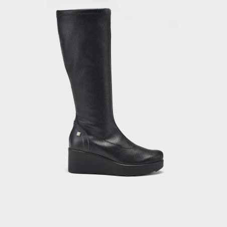 Bota Nieves - Lycra efecto piel negro 1
