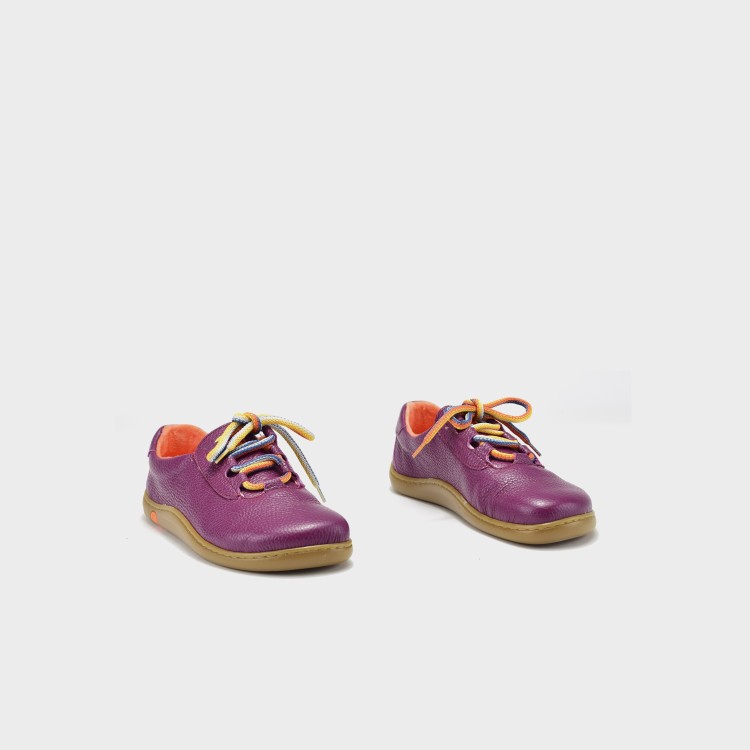 Zapato RURAL BAREFOOT - Piel berenjena 3
