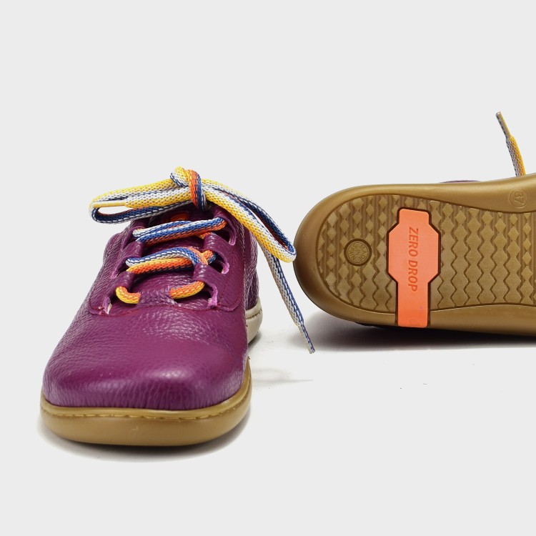 Zapato RURAL BAREFOOT - Piel berenjena 5
